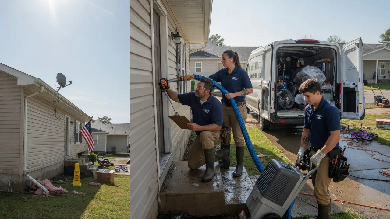 Ceiling Water Damage Restoration in De Graff, OH near me